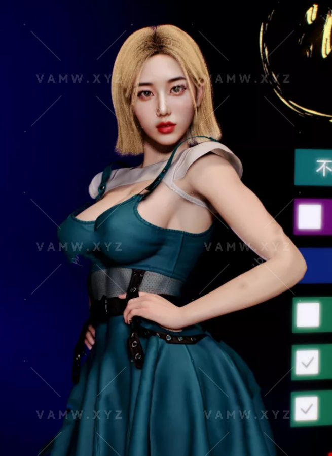 [人物]VR真实女友游戏人物卡 happy.h023.1 - VAM资源-VAM资源