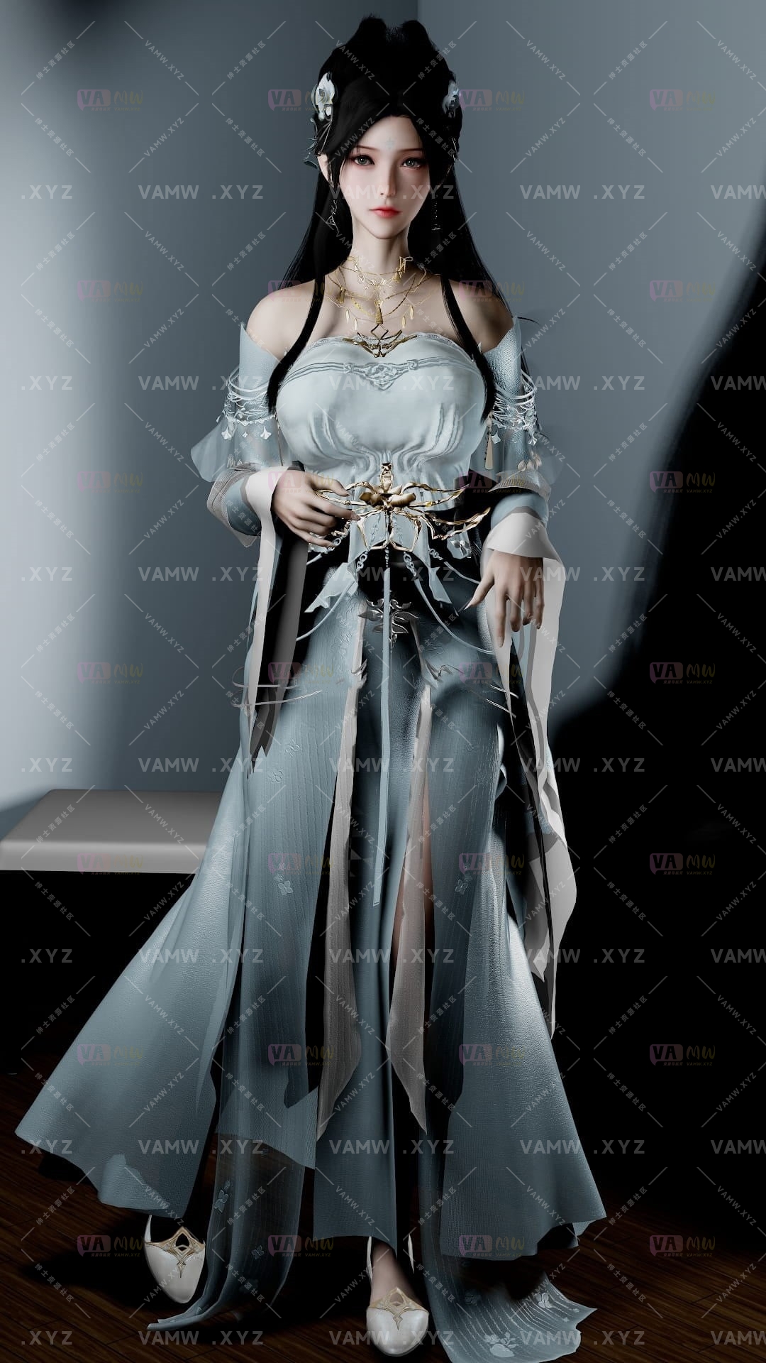 图片[2]-[VAM人物Looks]真实女友游戏 完美世界 清漪XFprog.QingYi2-1.1 - VAM资源-VAM资源