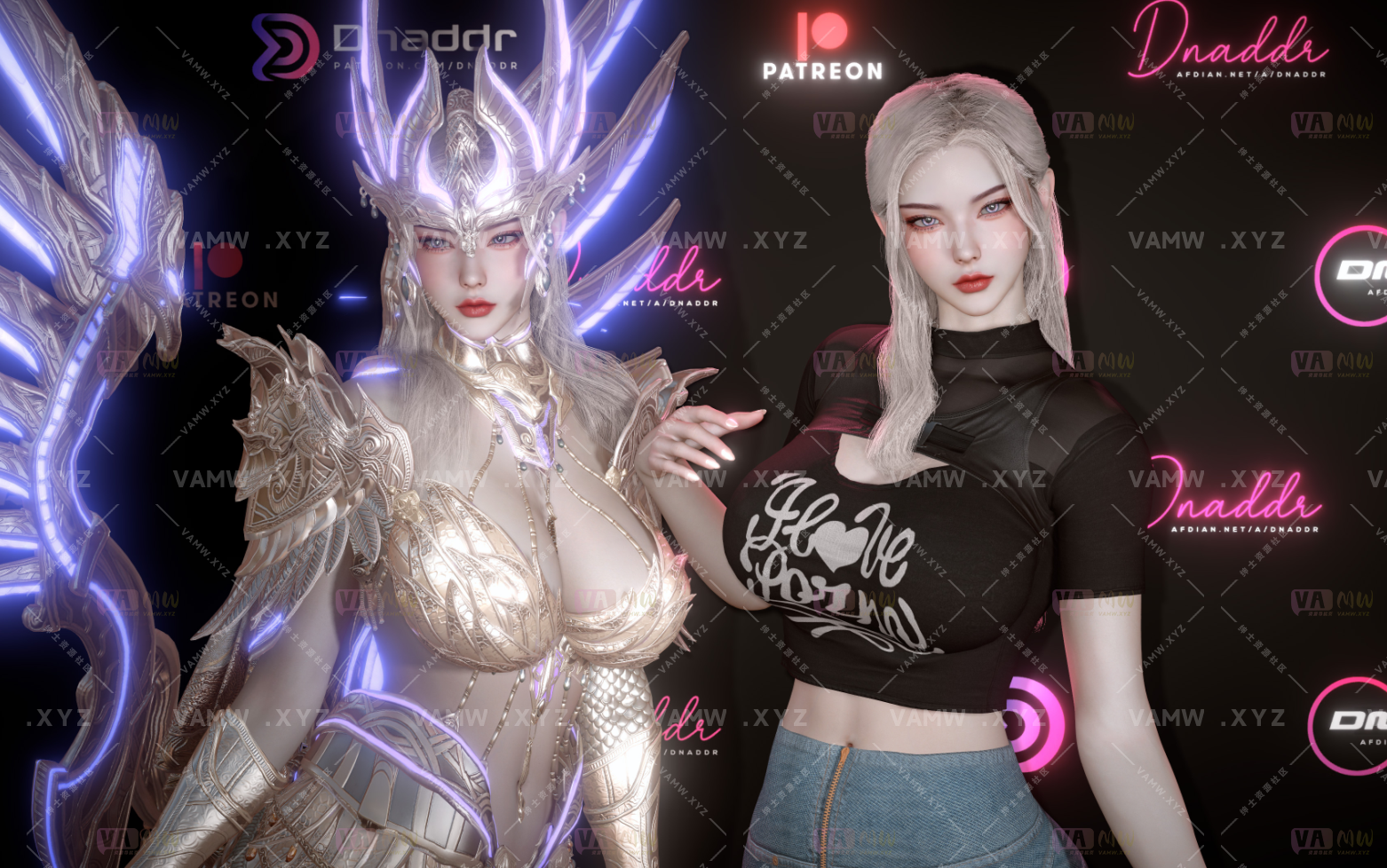 [VAM人物Looks]真实女友游戏 Dnaddr.Mona梦娜_AFD-VAM资源