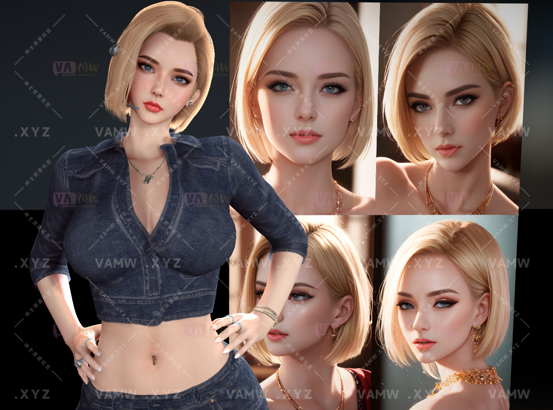 [VAM人物Looks]真实女友游戏 Dnaddr.Lazuli_AFD人造人18号-VAM资源