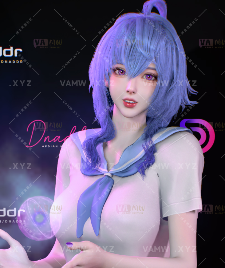 图片[2]-[VAM人物Looks]真实女友游戏 Dnaddr.Ganyu 元神装扮 - VAM资源-VAM资源