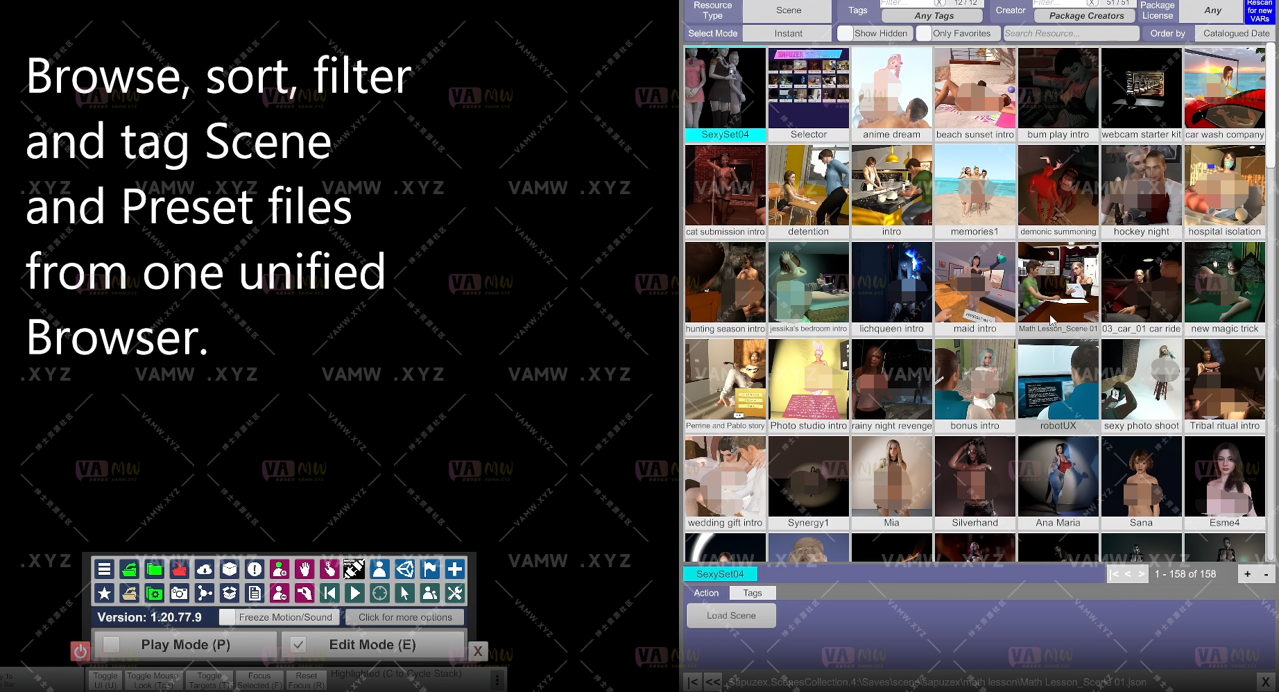 [VAM插件]真实女友游戏 BrowserAssist 游戏内资源浏览器 多个版本-VAM资源