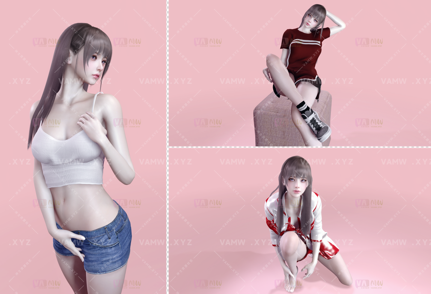 [VAM衣服预设]110套衣服（预设一键使用+依赖包）8.46G-VAM资源