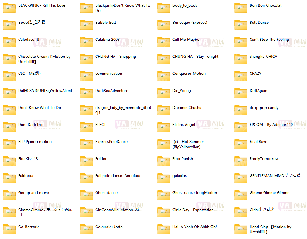 图片[2]-[VAM舞蹈] VMD资源 307部各类舞蹈资源整合包 9.9G - VAM资源-VAM资源