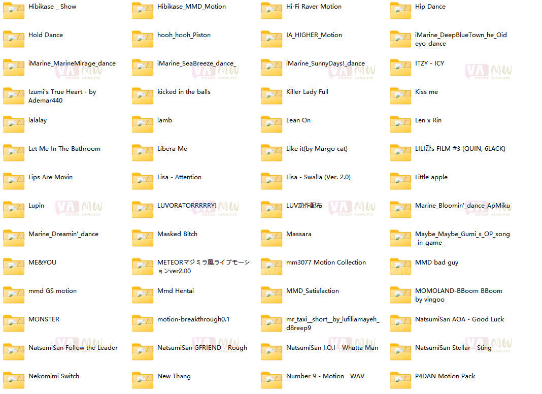 图片[3]-[VAM舞蹈] VMD资源 307部各类舞蹈资源整合包 9.9G - VAM资源-VAM资源