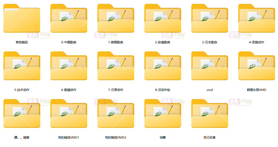 [VAM舞蹈]VMD资源 极品舞蹈动作合集 120G 分包压缩-VAM资源