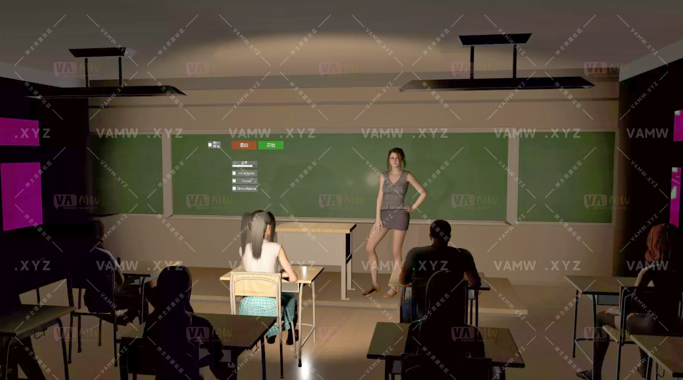 [VAM场景scene]真实女友游戏PrimeMocap.NaughtyStudent.1-VAM资源
