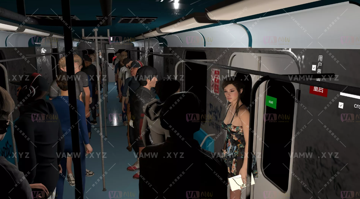 [VAM场景scene]真实女友游戏PrimeMocap.MetroMisfortune.1-VAM资源