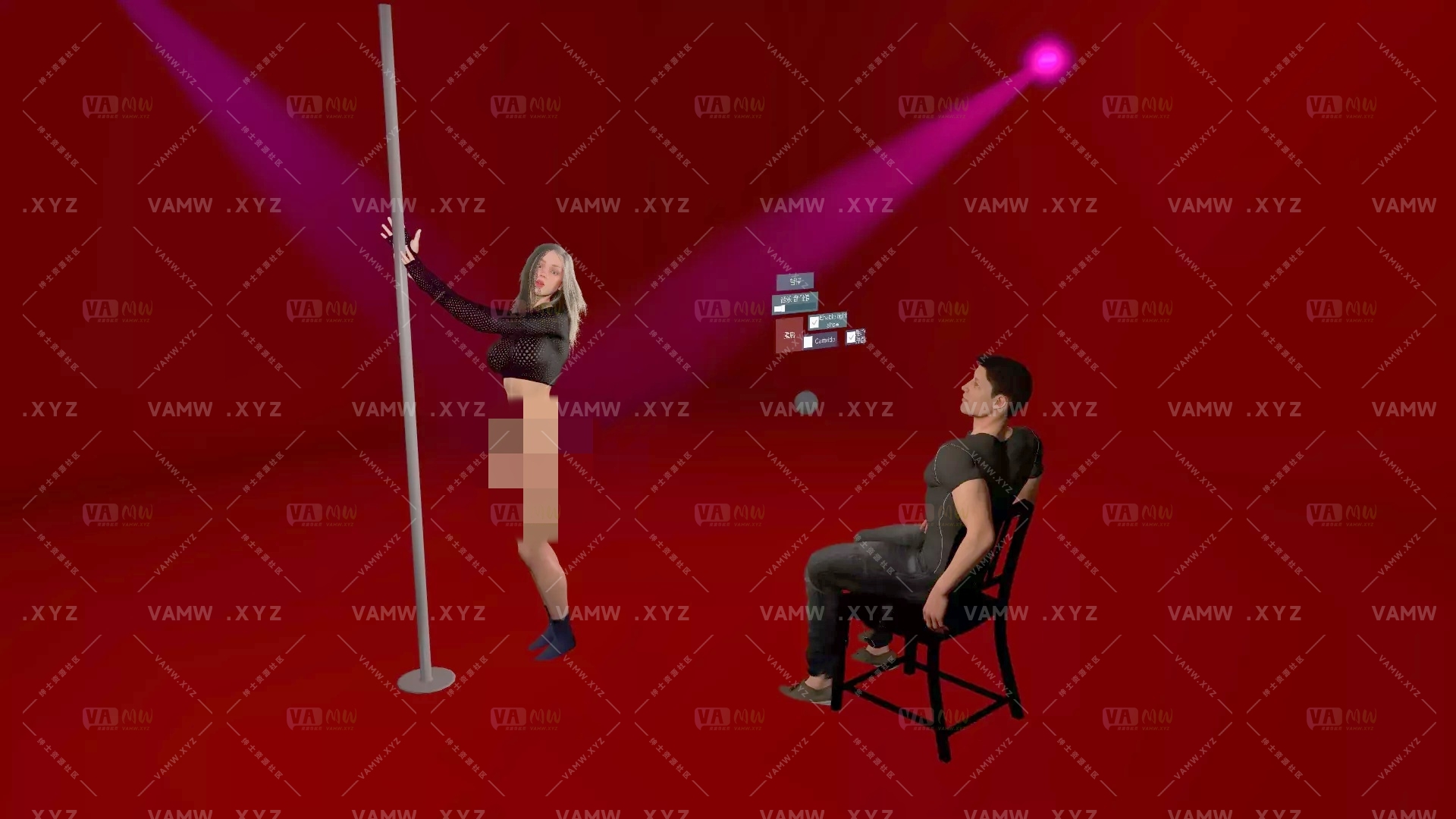 [VAM场景scene]真实女友游戏 VirtAmateur.Scene_80_Madison's_Private_Dance.2-VAM资源