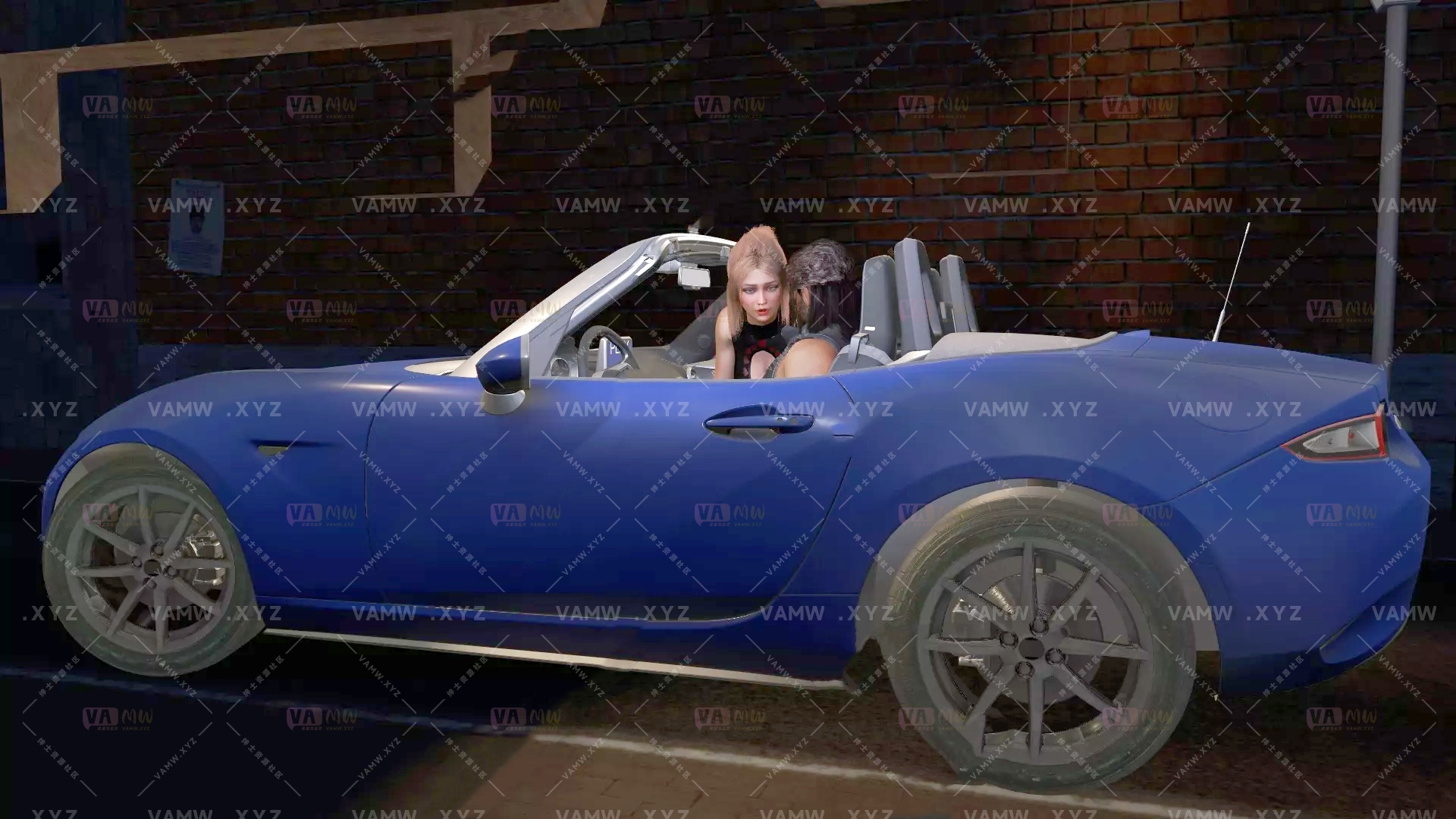 [VAM场景scene]真实女友游戏 KittyMocap.KM442_Blowjob_in_the_car.1.var-VAM资源