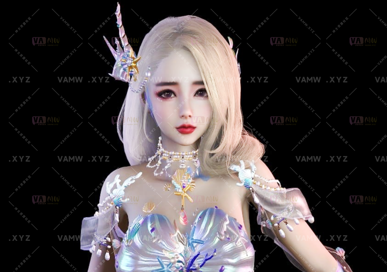 [VAM人物Looks]真实女友游戏 yuexia123.小美人鱼.1.var-VAM资源