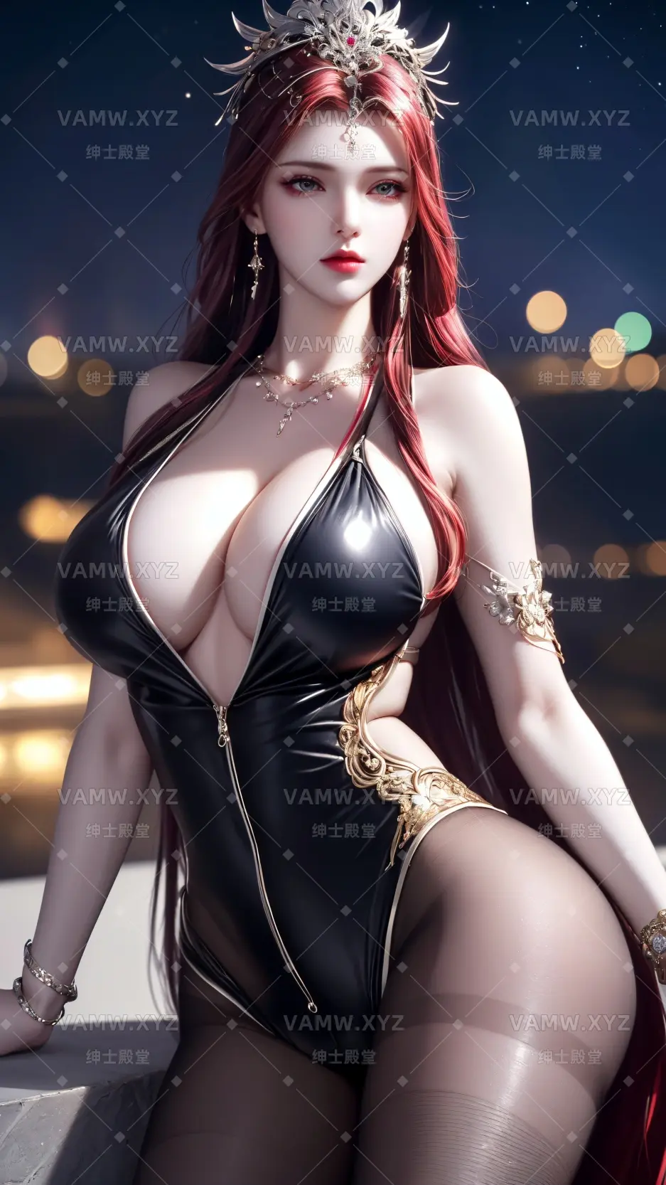 [AI绘图AIpainting]波塞西红发皮衣 HD112P+105 MB ai20241111114815012-VAM资源