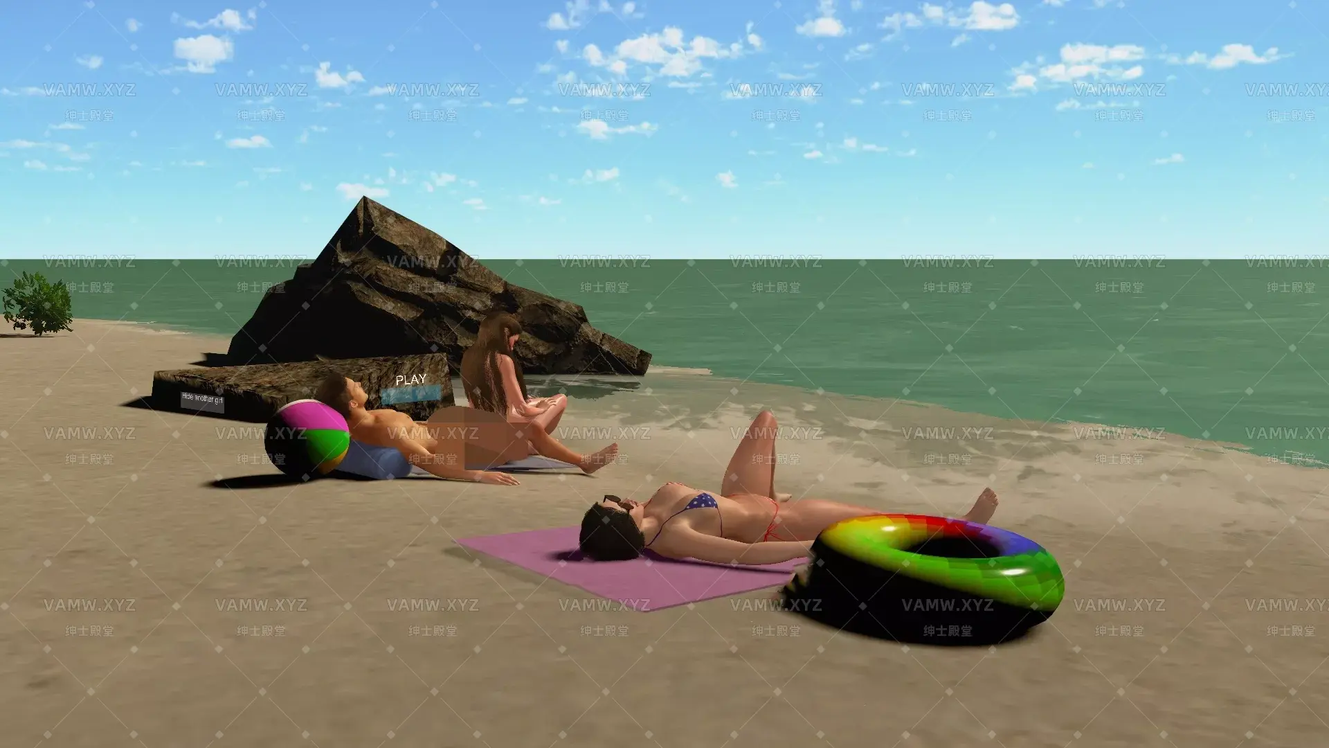 [VAM场景scene]真实女友游戏 KittyMocap.KM446_Big_Desire_to_Fuck_at_the_Beach.1.var-VAM资源