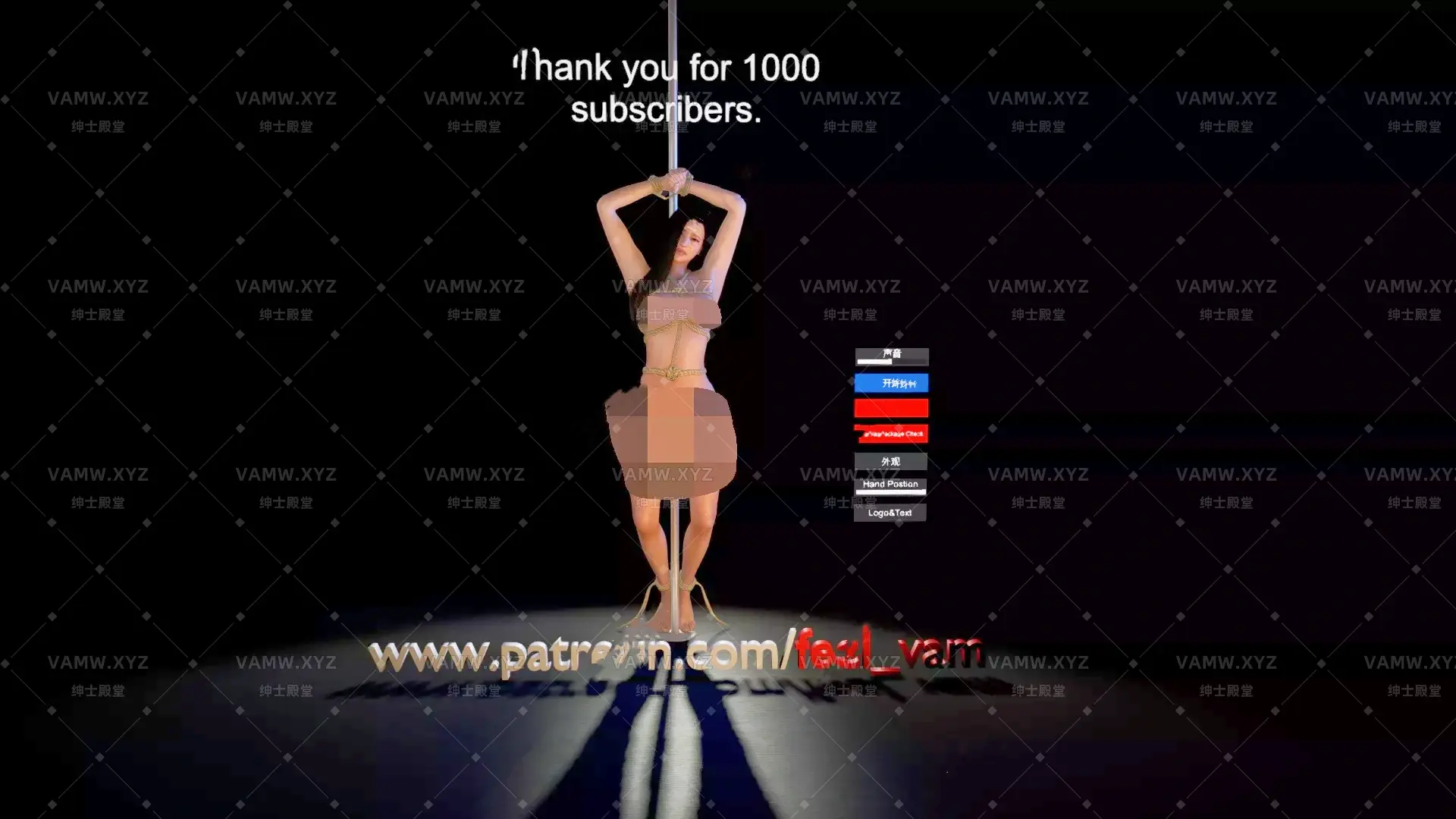 [VAM场景scene]真实女友游戏 Feel.1KSubscribersThank.1.var-VAM资源