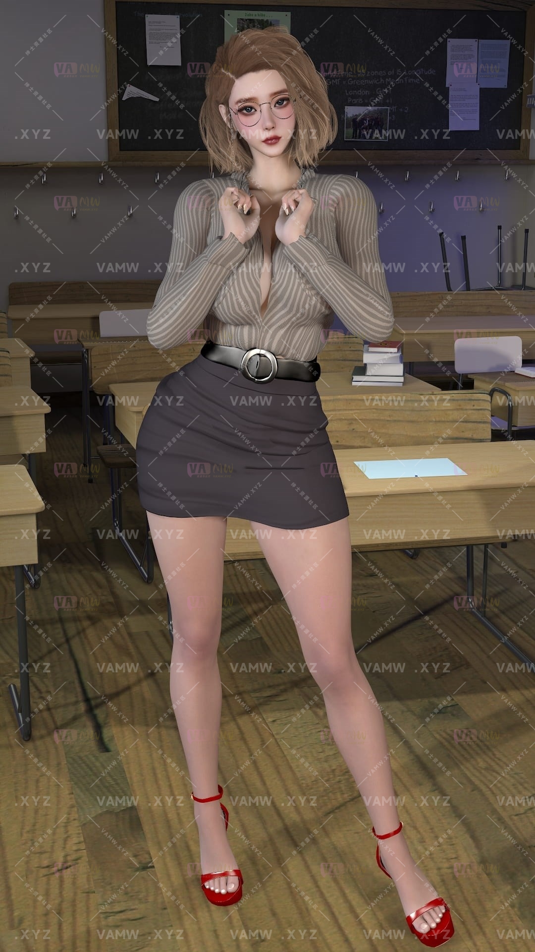 [VAM人物Looks]真实女友游戏 ShaoB.英语老师.1.var-VAM资源