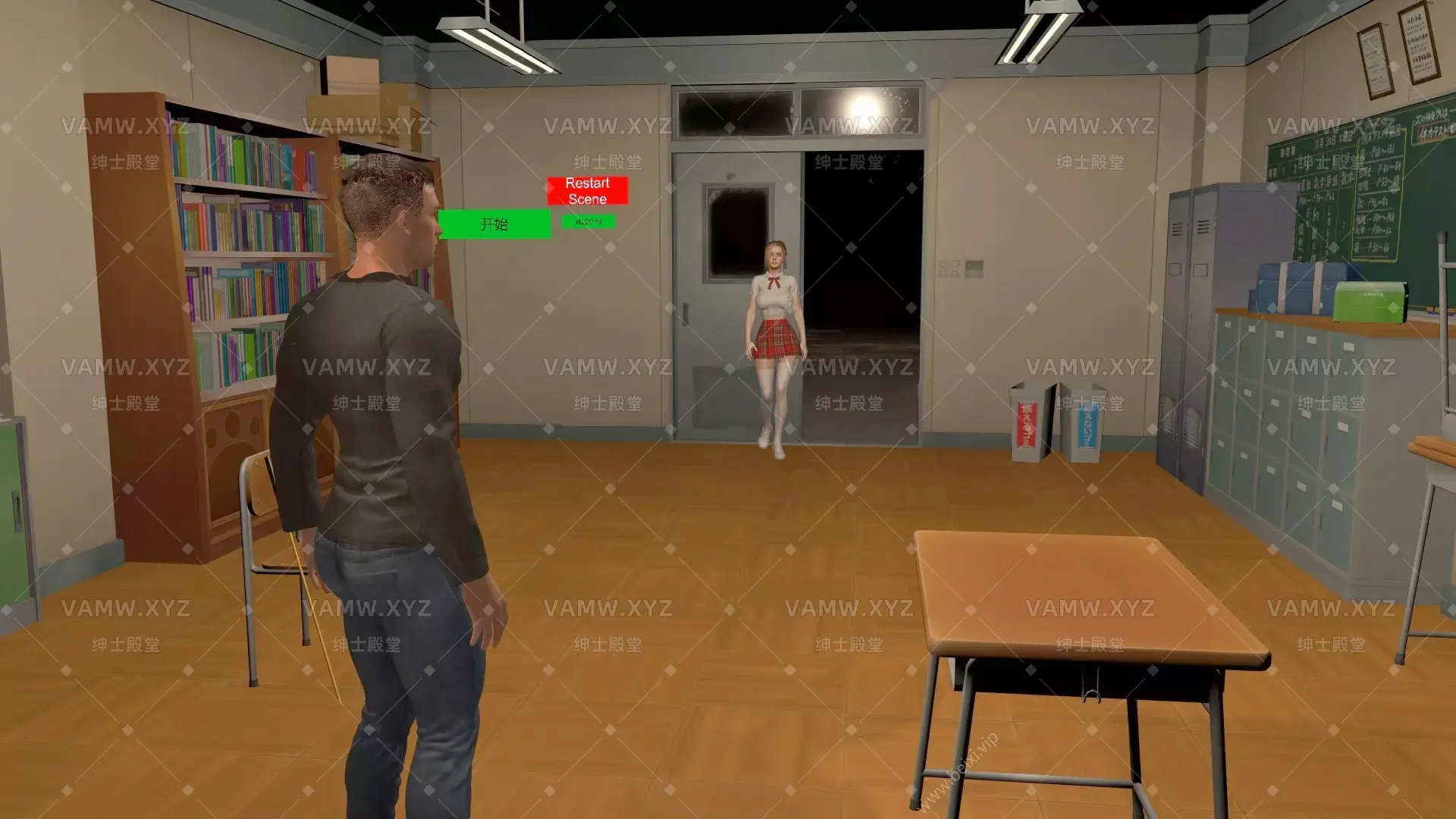 [VAM场景scene]真实女友游戏 SlamT.Naughty_School_Girl_Full.5.var-VAM资源