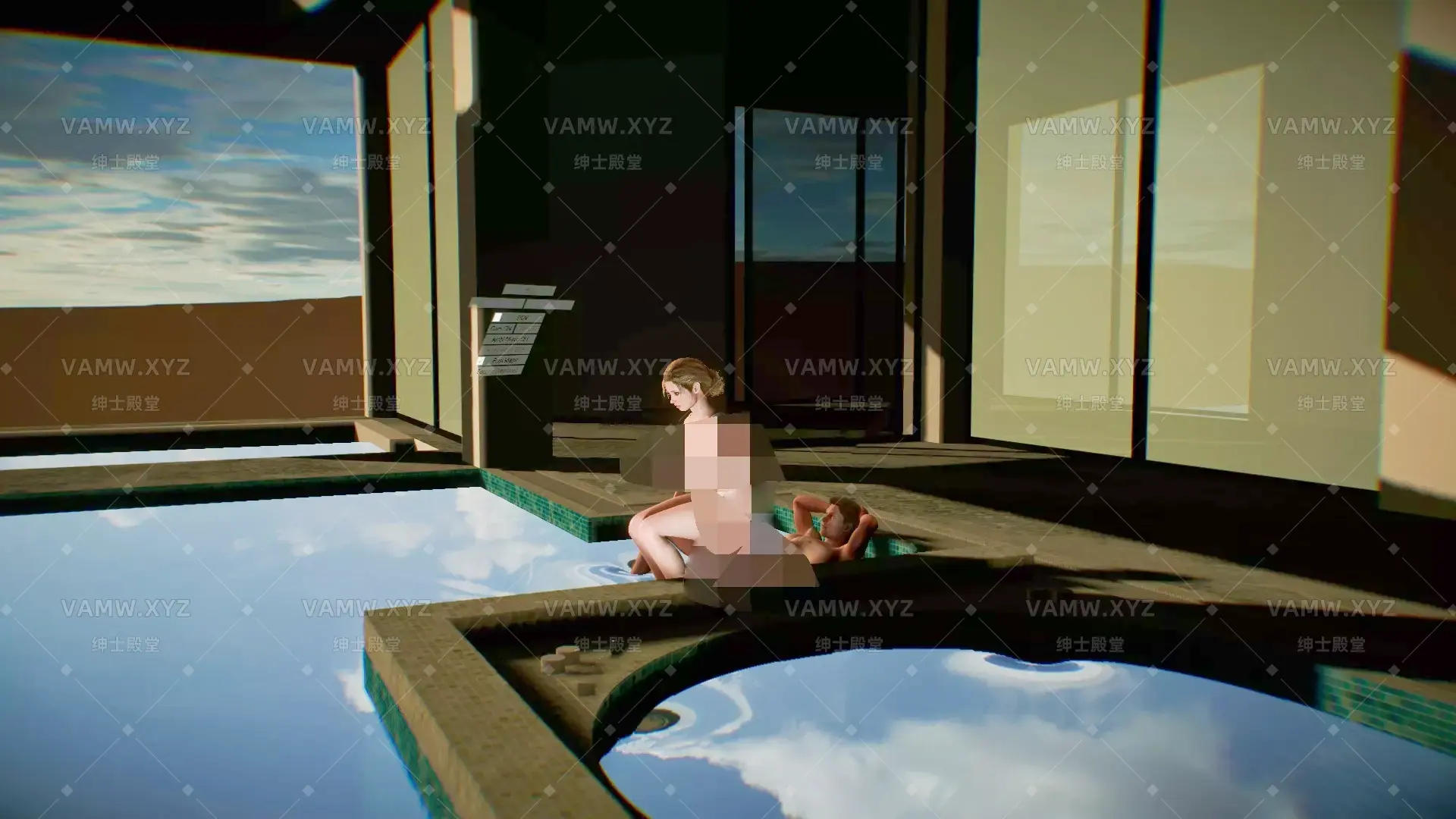 [VAM场景scene]真实女友游戏 C&G-STUDIO.QD-PoolBang.1.var-VAM资源