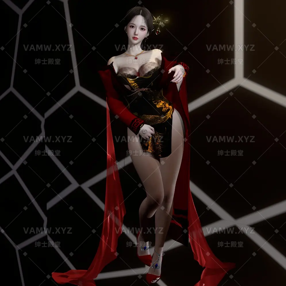 图片[2]-[VAM人物Looks]真实女友游戏 古风美女 未知.艾美媚.1 - VAM资源-VAM资源