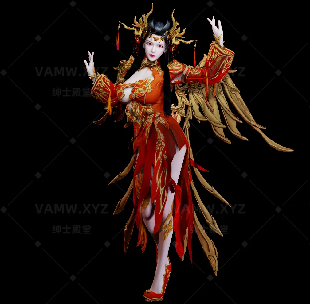 图片[2]-[VAM人物Looks]真实女友游戏 古风 未知.火焰姬.1 - VAM资源-VAM资源