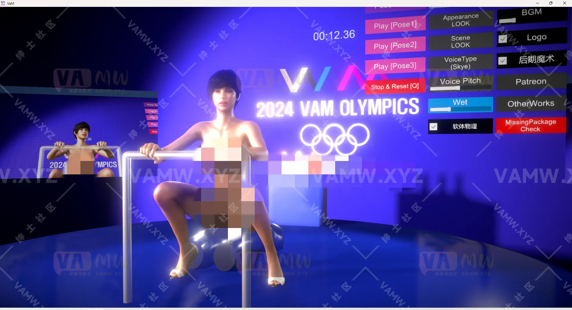 [VAM场景scene]真实女友游戏 Feel.2024VaMOlympic.3-VAM资源