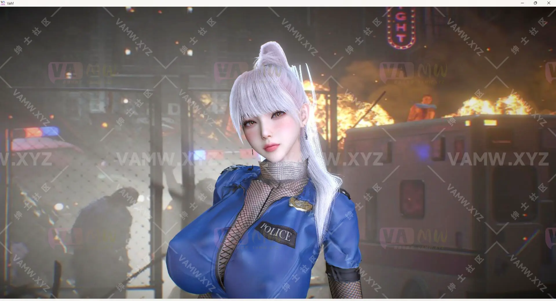 [VAM人物Looks]真实女友游戏 TSX.性感小女警.1-VAM资源