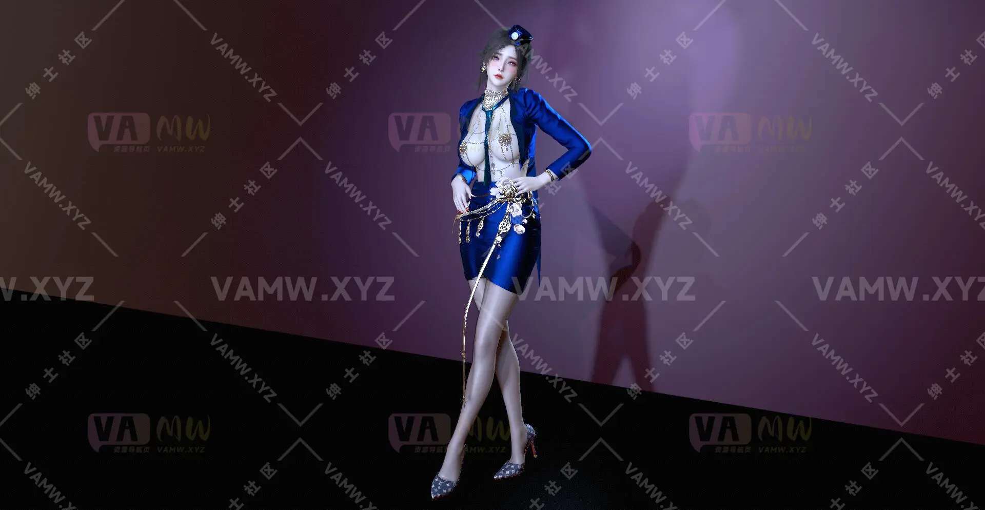 图片[2]-[VAM人物Looks]真实女友游戏 vamxw.空姐香槟.1 - VAM资源-VAM资源