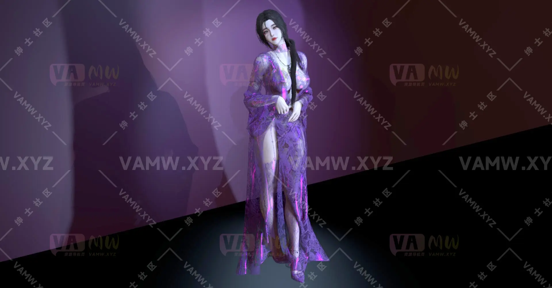 图片[2]-[VAM人物Looks]真实女友游戏 vamxw.紫云夫人.1 - VAM资源-VAM资源