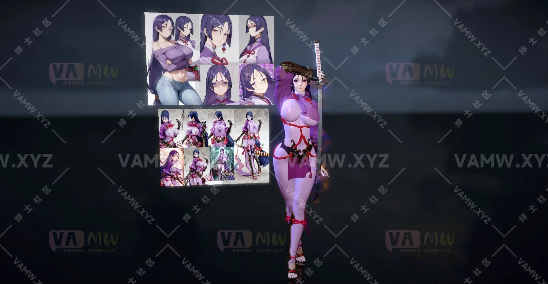 图片[2]-[VAM人物Looks]真实女友游戏 Dnaddr.源頼光_Raikou_v1_2_AFD_25_4_9.1 - VAM资源-VAM资源