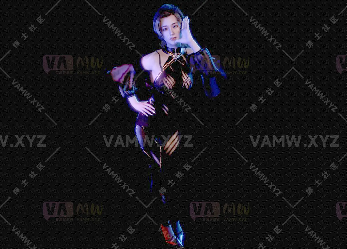 图片[2]-古风旗袍熟妇 Dmoold.宁致.1 - VAM资源-VAM资源