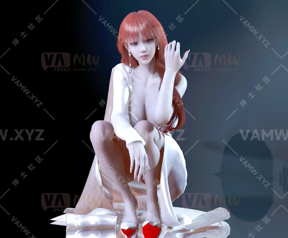 图片[2]-GTR.红发短裙美女A6.1 - VAM资源-VAM资源