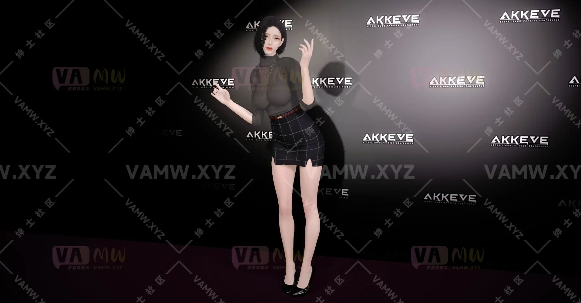[VAM人物Looks]真实女友游戏 AKKEVE.Ji_Yun.2-VAM资源