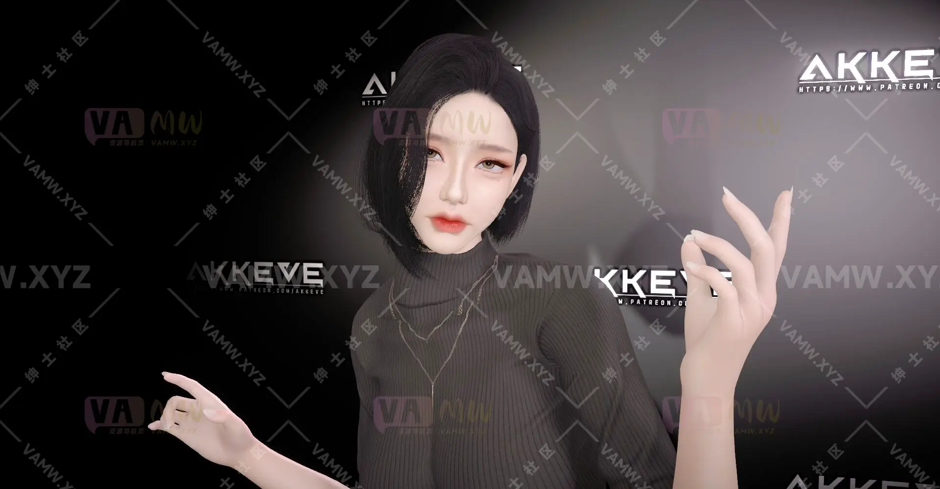 图片[2]-[VAM人物Looks]真实女友游戏 AKKEVE.Ji_Yun.2 - VAM资源-VAM资源